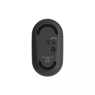 Logitech Pebble Mouse 2 M350s/Kortárs/Optikus/4,000 DPI/Vezeték nélküli Bluetooth/Grafit