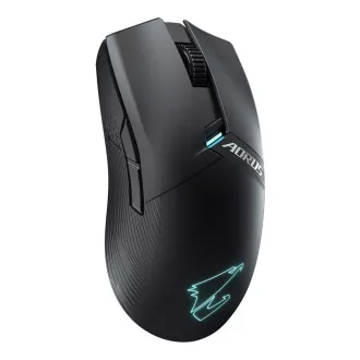 GIGABYTE Aorus M6/Fekete/Fekete/Optikus/26,000 DPI/Vezeték nélküli USB/Fekete