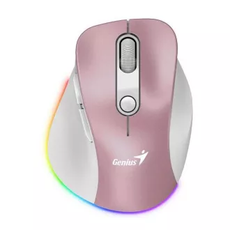Genius Ergo 9000S Pro/Ergonomikus/Optikus/Jobbkezes/2 400 DPI/USB BT/Pink