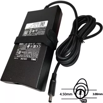 Tápegység 130W, 19.5V 4.5x3.0mm, eredeti DELL