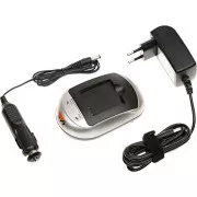 T6 Teljesítménytöltő Sony NP-F330/950, NP-FM50/70/90, NP-QM50/70/90, BN-V607, NP-FM55H, 230V, 12V, 1A