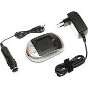 T6 Teljesítménytöltő Sony NP-F330/950, NP-FM50/70/90, NP-QM50/70/90, BN-V607, NP-FM55H, 230V, 12V, 1A