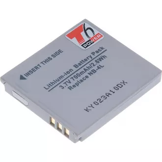 Akkumulátor T6 Power Canon NB-4L, 700mAh, 2,6Wh