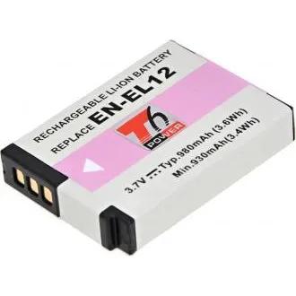 T6 Power akkumulátor Nikon EN-EL12-hez, 1050 mAh, 3,8 Wh, fekete T6 Power akkumulátor Nikon EN-EL12-hez, 1050 mAh, 3,8 Wh, fekete
