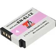 T6 Power akkumulátor Nikon EN-EL12-hez, 1050 mAh, 3,8 Wh, fekete