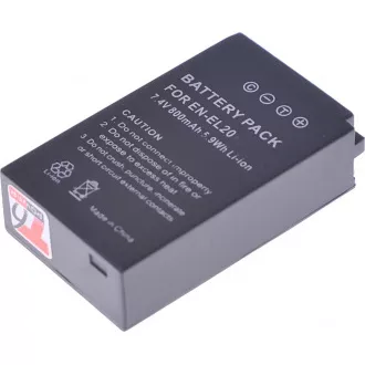 Akkumulátor T6 power Nikon EN-EL20, EN-EL20a, 800mAh, 5,9Wh, fekete