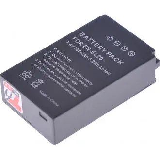 T6 Power akkumulátor Nikon EN-EL20, EN-EL20a típusokhoz, 800 mAh, 5,9 Wh T6 Power akkumulátor Nikon EN-EL20, EN-EL20a típusokhoz, 800 mAh, 5,9 Wh