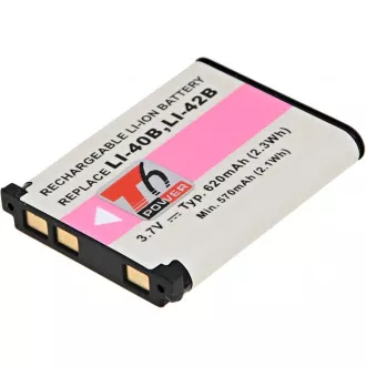 Akkumulátor T6 Power Olympus Li-40B, Li-42B, D-Li63, EN-EL10, NP-45, NP-80, D-Li108, 620mAh, 2,3Wh