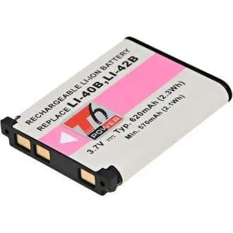 Akkumulátor T6 Power Olympus Li-40B, Li-42B, D-Li63, EN-EL10, NP-45, NP-80, D-Li108, 620mAh, 2,3Wh Akkumulátor T6 Power Olympus Li-40B, Li-42B, D-Li63, EN-EL10, NP-45, NP-80, D-Li108, 620mAh, 2,3Wh