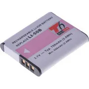 Akkumulátor T6 Power Li-50B, D-Li92, DB-100, VW-VBX090, NP-150, LB-050, LB-052, 730mAh, 2,7Wh akkumulátorokhoz