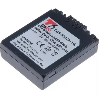 Akkumulátor T6 Power Panasonic DMW-BM7, CGA-S002E, CGA-S002, 720mAh, 5,2Wh