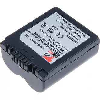 Akkumulátor T6 Power Panasonic DMW-BMA7, CGR-S006, CGR-S006E, CGA-S006, BP-DC5-E, 710mAh, 5,1Wh Akkumulátor T6 Power Panasonic DMW-BMA7, CGR-S006, CGR-S006E, CGA-S006, BP-DC5-E, 710mAh, 5,1Wh