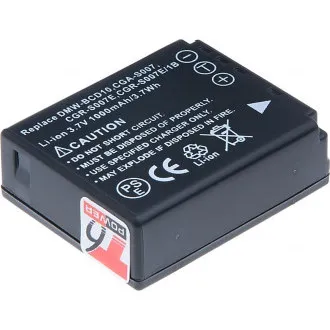 Akkumulátor T6 Power a Panasonic DMW-BCD10, CGA-S007, CGR-S007E, CGR-S007E/1B, 850mAh, 3,1Wh akkumulátorokhoz Akkumulátor T6 Power a Panasonic DMW-BCD10, CGA-S007, CGR-S007E, CGR-S007E/1B, 850mAh, 3,1Wh akkumulátorokhoz