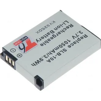 T6 Power akkumulátor Samsung SLB-10A, BN-VH105 készülékekhez, 1050 mAh, 3,9 Wh T6 Power akkumulátor Samsung SLB-10A, BN-VH105 készülékekhez, 1050 mAh, 3,9 Wh