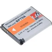 T6 Power akkumulátor Samsung BP-70A, BP70A, SLB-70A modellekhez, 700 mAh, 2,6 Wh