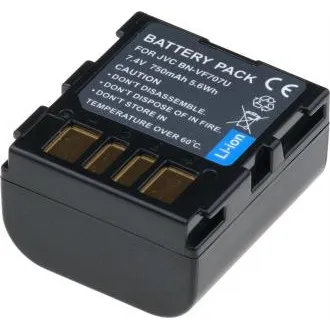 T6 Power akkumulátor a JVC BN-VF707U, BN-VF707 modellekhez, 750 mAh, 5,4 Wh, szürke T6 Power akkumulátor a JVC BN-VF707U, BN-VF707 modellekhez, 750 mAh, 5,4 Wh, szürke
