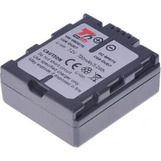 T6 Power akkumulátor a Panasonic VW-VBD070, CGA-DU07, CGR-DU07 és a Hitachi DZ-BP07S modellekhez, 720 mAh, 5,2 Wh T6 Power akkumulátor a Panasonic VW-VBD070, CGA-DU07, CGR-DU07 és a Hitachi DZ-BP07S modellekhez, 720 mAh, 5,2 Wh