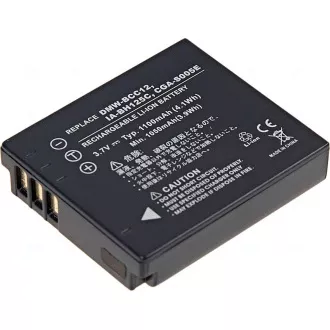 Akkumulátor T6 teljesítmény Samsung IA-BH125C, CGA-S005, D-Li106, DB-60, DB-65, DMW-BCC12, NP-70, 1100mAh