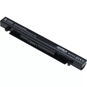 Akkumulátor T6 Power Asus X450, X550, X552, A450, A550, F450, F550, F552, R510, 2600mAh, 38Wh, 4cellás, 2600mAh, 38Wh, 4cellás