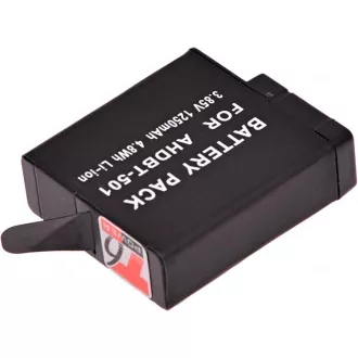 Akkumulátor T6 Power GoPro Hero5, Hero6 Black, AHDBT-501, AABAT-001, 601-10197-000, 1250mAh, 4,8Wh, 1250mAh, 4,8Wh Akkumulátor T6 Power GoPro Hero5, Hero6 Black, AHDBT-501, AABAT-001, 601-10197-000, 1250mAh, 4,8Wh, 1250mAh, 4,8Wh