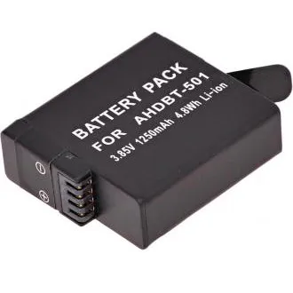 Akkumulátor T6 Power GoPro Hero5, Hero6 Black, AHDBT-501, AABAT-001, 601-10197-000, 1250mAh, 4,8Wh, 1250mAh, 4,8Wh Akkumulátor T6 Power GoPro Hero5, Hero6 Black, AHDBT-501, AABAT-001, 601-10197-000, 1250mAh, 4,8Wh, 1250mAh, 4,8Wh