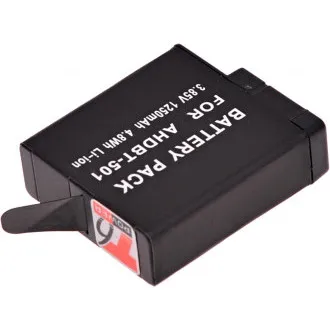 Akkumulátor T6 Power GoPro Hero5, Hero6 Black, AHDBT-501, AABAT-001, 601-10197-000, 1250mAh, 4,8Wh, 1250mAh, 4,8Wh Akkumulátor T6 Power GoPro Hero5, Hero6 Black, AHDBT-501, AABAT-001, 601-10197-000, 1250mAh, 4,8Wh, 1250mAh, 4,8Wh