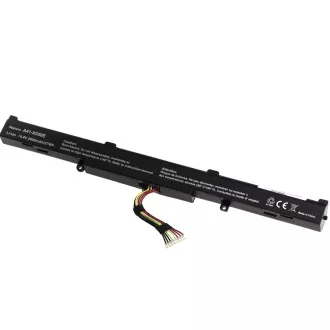 T6 Power akkumulátor Asus X450J, X550Z, X750J, X751L, X751LA, X751MA, X751MA, 2600mAh, 37Wh, 4cellás, Li-ion akkumulátorokhoz