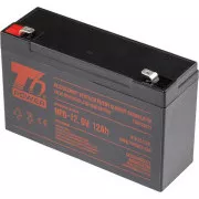T6 Power NP6-12 akkumulátor, 6V, 12Ah, F2