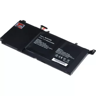 Akkumulátor T6 Power az Asus VivoBook S551L, R551L, K551L, V551L sorozathoz, 4400mAh, 49Wh, 3cellás, Li-pol, Li-pol