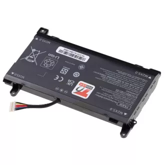 Akkumulátor T6 Power a HP Omen 17-an000, 17-an100, 12pin, Geforce 1050, 5973mAh, 86Wh, 8cellás, Li-ion akkumulátorokhoz