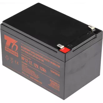 T6 Power NP12-12 akkumulátor, 12V, 12Ah, F2
