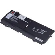 Akkumulátor T6 Power Dell XPS 13 7390 2in1, 6700mAh, 51Wh, 4cellás, Li-pol, 4 cellás