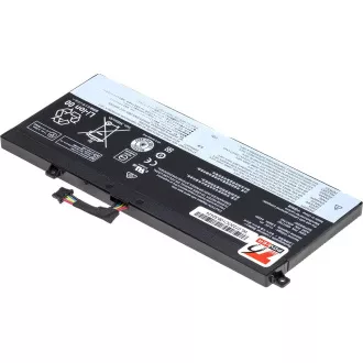 Akkumulátor T6 Power Lenovo ThinkPad T550, T560, W550s, P50s, belső, 3900mAh, 44Wh, 3cellás, Li-pol, Li-pol