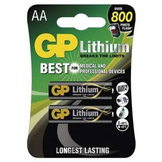Lítium elemek GP AA - 2db Lítium elemek GP AA - 2db