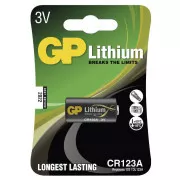 GP CR123A lítium akkumulátor - 1db