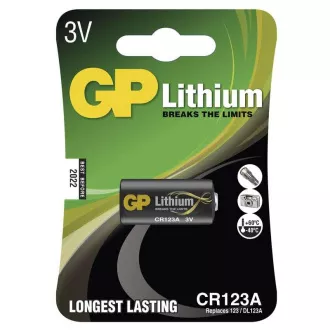 GP CR123A lítium akkumulátor - 1db GP CR123A lítium akkumulátor - 1db