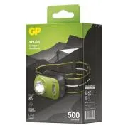 LED-es újratölthető fejlámpa GP Xplor PHR17, 500 lm