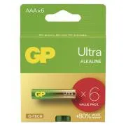 GP alkáli elemek ULTRA AAA (LR03) - 6db