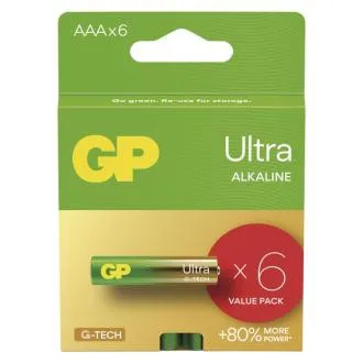 GP alkáli elemek ULTRA AAA (LR03) - 6db GP alkáli elemek ULTRA AAA (LR03) - 6db