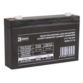 Akkumulátor SLA 6V/7Ah FA-4,7mm Akkumulátor SLA 6V/7Ah FA-4,7mm