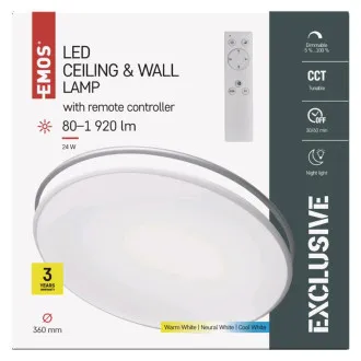 EMOS fali lámpa távirányítóval ZM5165 (35cm) EMOS fali lámpa távirányítóval ZM5165 (35cm)