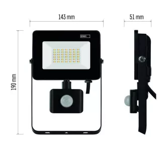LED SPOTLÁMPA SIMPO 30W 2700LM PIR LED SPOTLÁMPA SIMPO 30W 2700LM PIR