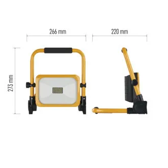 EMOS HORDOZHATÓ ÚJRATÖLTHETŐ LED REFLEKTOR ACCO 20W, 2000LM, IP54 EMOS HORDOZHATÓ ÚJRATÖLTHETŐ LED REFLEKTOR ACCO 20W, 2000LM, IP54