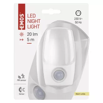 EMOS LED éjszakai lámpa P3318, PIR   éjszakai érzékelő