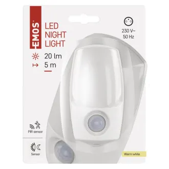 EMOS LED éjszakai lámpa P3318, PIR éjszakai érzékelő EMOS LED éjszakai lámpa P3318, PIR éjszakai érzékelő