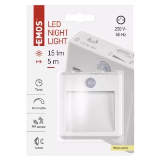 EMOS LED éjszakai lámpa P3319, PIR   éjszakai érzékelő