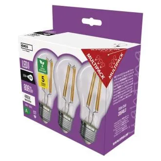 LED izzó A60/E27/3,8W/60W/806lm/semleges fehér, 3db LED izzó A60/E27/3,8W/60W/806lm/semleges fehér, 3db
