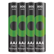 GP Újratölthető akkumulátor. ReCyko Pro AAA (HR03) 800mAh - 4db