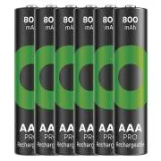 GP Újratölthető akkumulátor. ReCyko Pro AAA (HR03) 800mAh - 6 db