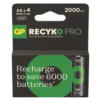 GP Újratölthető akkumulátor. ReCyko Pro AA (HR6) 2000mAh - 4db